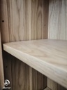 OAK GLAZED FRONTED DISPLAY UNIT WITH CUPBOARD