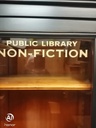 LOVELY PAINTED GLASS DISPLAY BOOKCASE / CABNIT