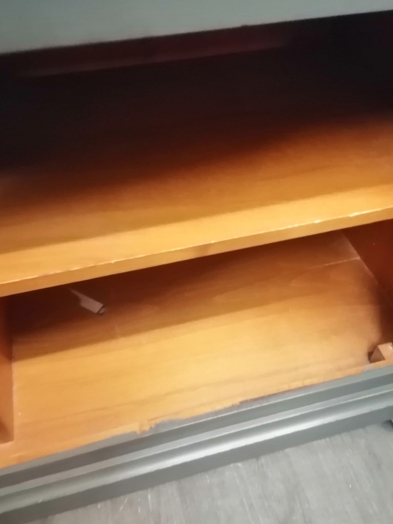 LOVELY GREY PAINTED TV STANDS