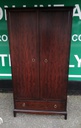 Stag double wardrobe with drawer