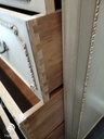Marie Antoinette Style Painted Five Drawer Chest