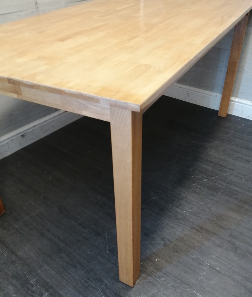 Rubber wood table and four chairs
