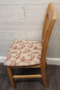 Rubber wood table and four chairs