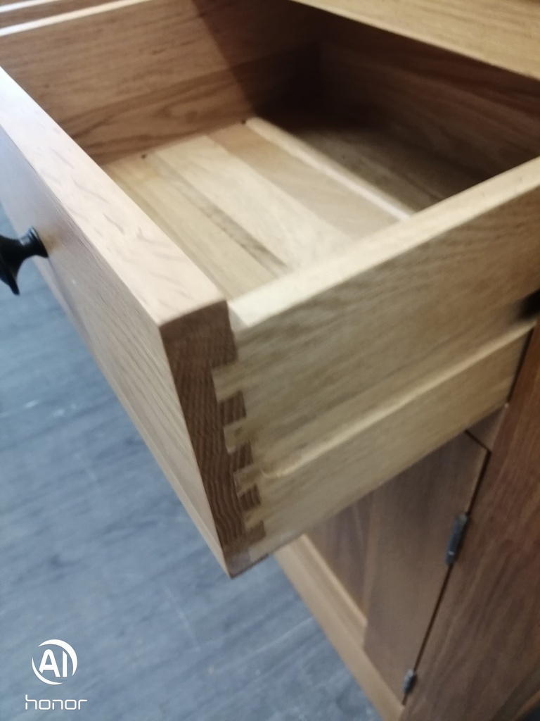 LOVELY DOUBLE  OAK SIDEBOARD