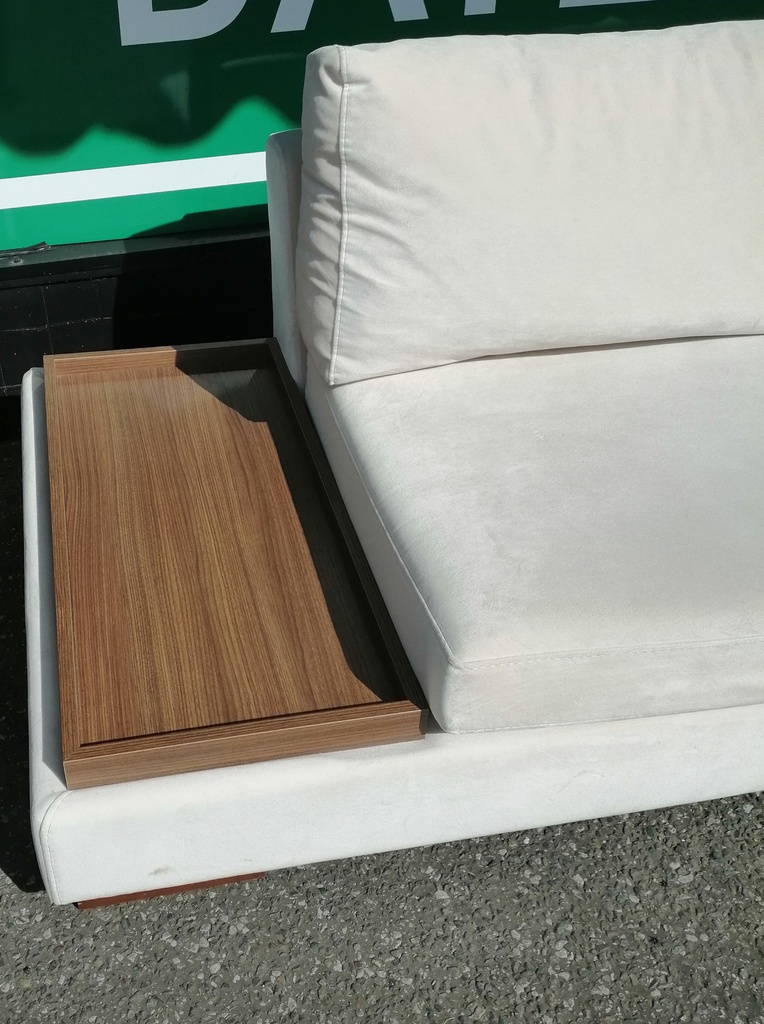 LOVELY MODERN CREAM CORNER SOFA