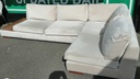 LOVELY MODERN CREAM CORNER SOFA