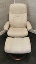 STRESSLESS Leather Recliner Chair with Footstool