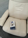 STRESSLESS Leather Recliner Chair with Footstool