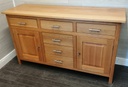 Oak sideboard with drawers