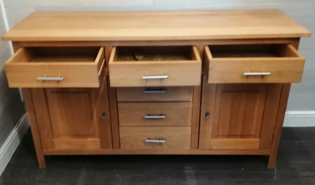 Oak sideboard with drawers