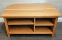 Oak corner tv unit