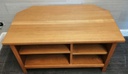 Oak corner tv unit