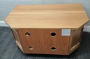 Oak corner tv unit