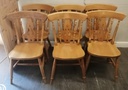 6 x fiddle back dining chairs