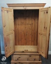 SOLID PINE WARDROBE WITH DRAWER