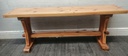 Solid Pine Dining Table &amp; Two Benches