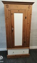 SINGLE DOOR SOLID PINE WARDROBE WITH DRAWER