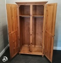 Double pine wardrobe