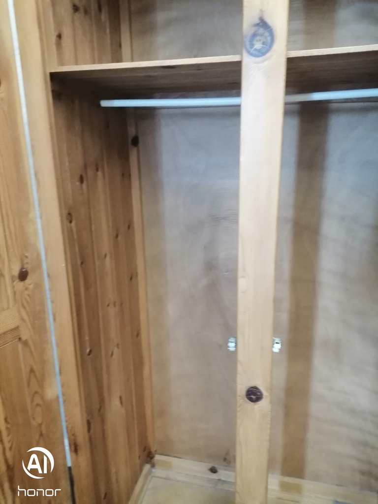 Double pine wardrobe