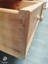 Quality large triple size solid pine wardrobe with drawers