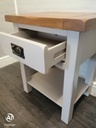 shaker style grey bedside / side table