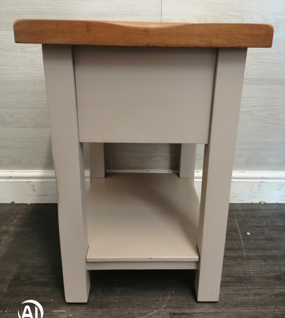 shaker style grey bedside / side table