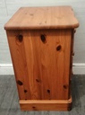 PINE THREE DRAWER BEDSIDE