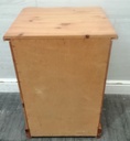 PINE THREE DRAWER BEDSIDE