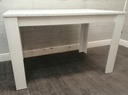 Lovely Marble Effect Dining Table &amp; Two Benches