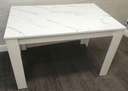 Lovely Marble Effect Dining Table &amp; Two Benches