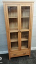 Lovely Oak  Glazed Display Bookcase