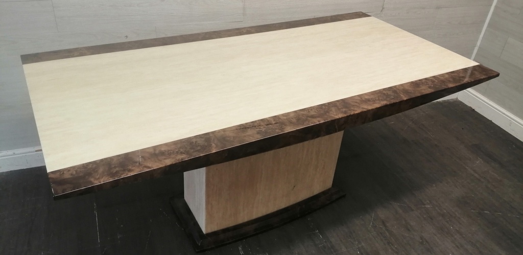 Stunning Solid Marble Table &amp; Six Chairs