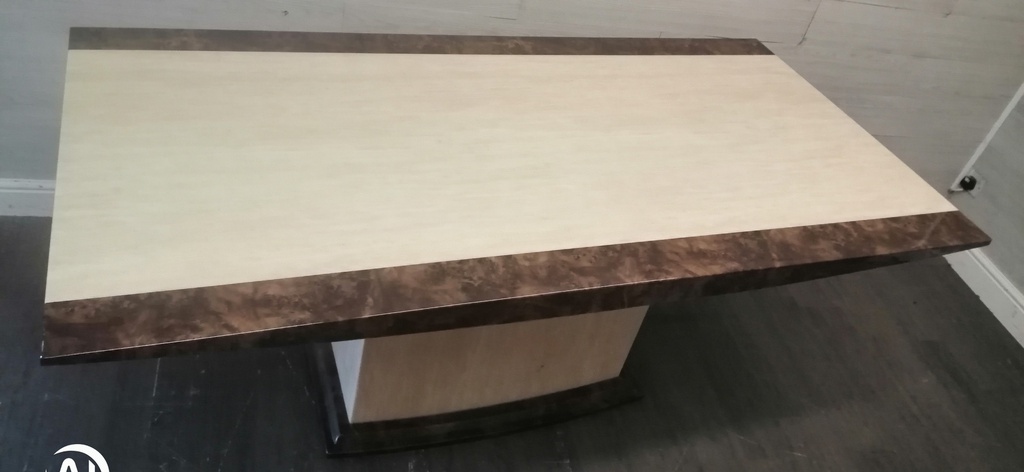 Stunning Solid Marble Table &amp; Six Chairs
