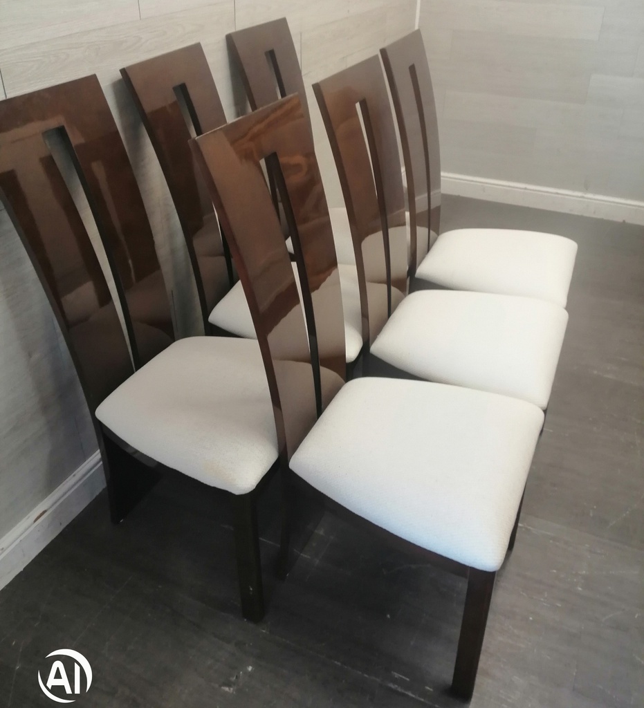 Stunning Solid Marble Table &amp; Six Chairs