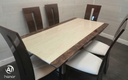 Stunning Solid Marble Table &amp; Six Chairs