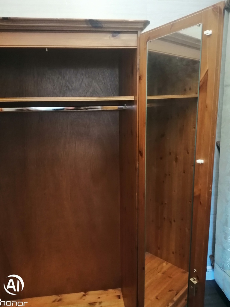 DUCAL Pine Double Wardrobe