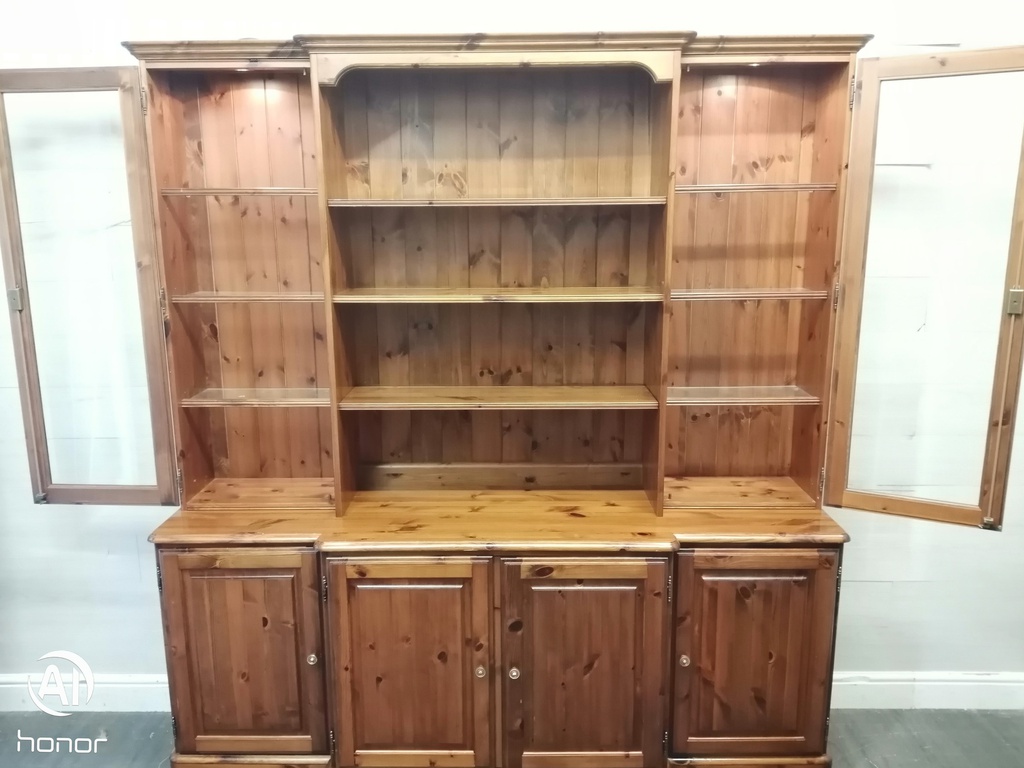 DUCAL Large Part Glazed Pine Dresser