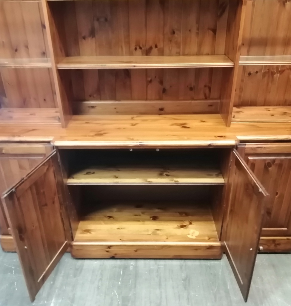 DUCAL Large Part Glazed Pine Dresser