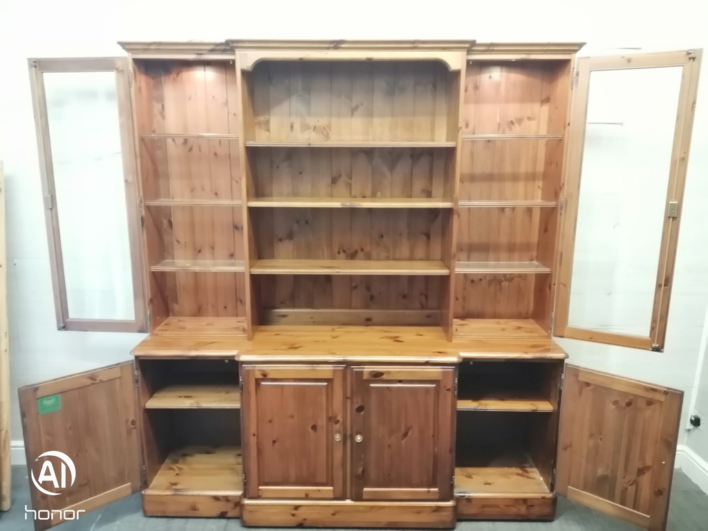 DUCAL Large Part Glazed Pine Dresser