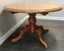 ROUND SOLID PINE DINING TABLE