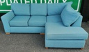 Modern Lovely Blue L Shape Sofa