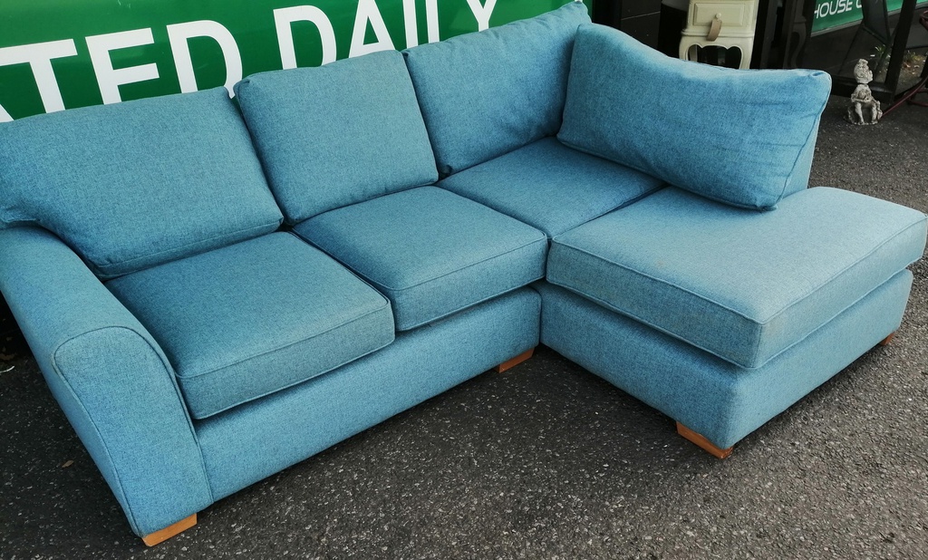 Modern Lovely Blue L Shape Sofa