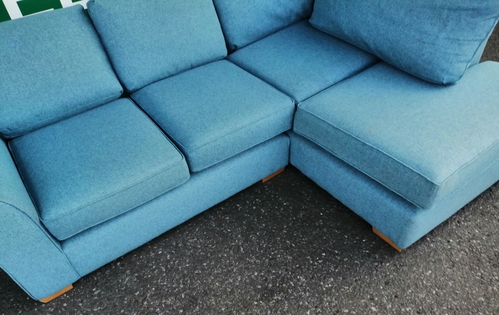 Modern Lovely Blue L Shape Sofa
