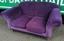 Lovely Mauve Toned Chesterfield Style Neat Sofa