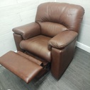 BARGAIN Brown Leather G PLAN Electric Recliner Armchair