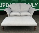 Lovely modern light grey sofa
