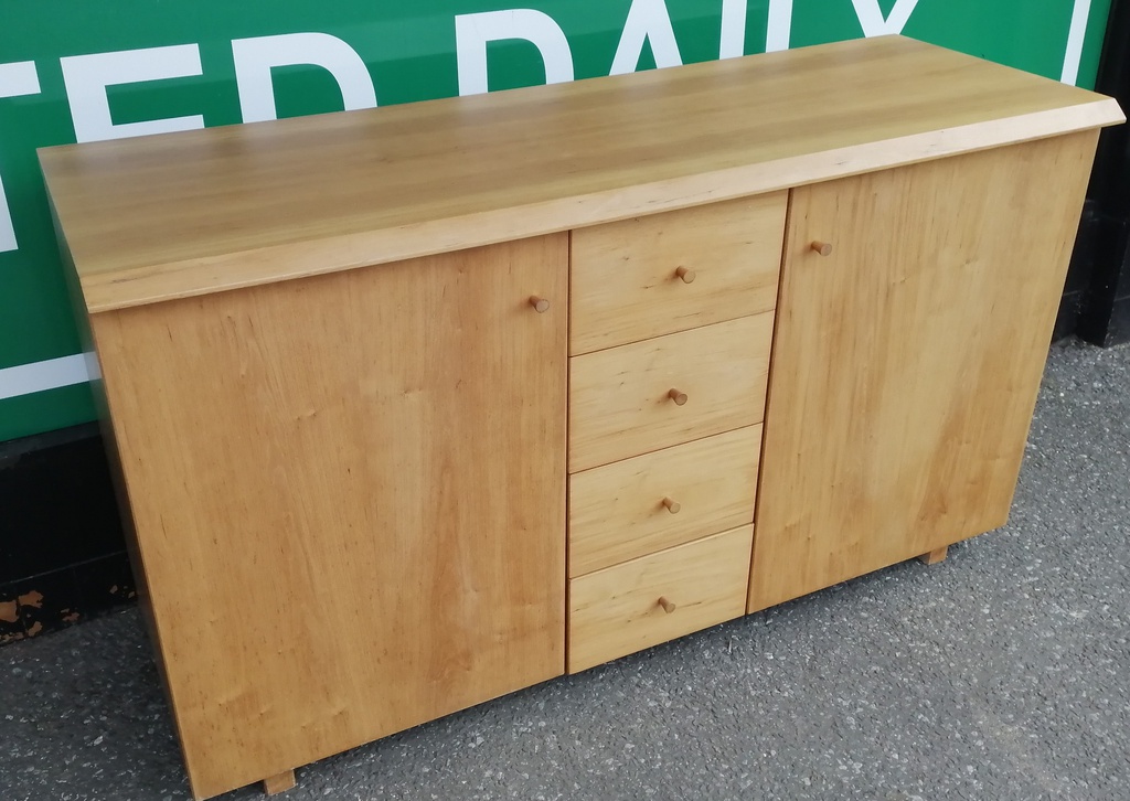 Quality Cherry Wood Sideboard With Drawers From Heals