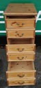Quality solid pine three drawer file unit