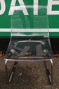 Pair of IKEA TOBIAS  transparent/chrome-plated Chairs