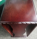 MAHOGANY STYLE DROP LEAF DINING TABLE